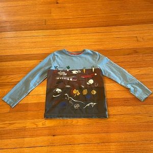 Mini Boden Underground Long Sleeve T-Shirt Bous 7-8